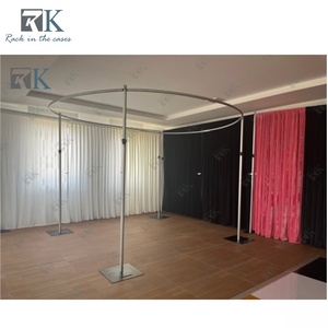 Wholesale Pipe and Drape Kit Heavy Duty Pipe and Drape System Telescopic <b>Backdrop</b> <b>Stand</b> for Outdoor and Indoor - Product Image 4