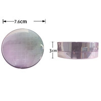 Nouvelle conception d'usine, boîte à coussin d'air portable dégradé violet 15g, étui compact en plastique pour poudre, fermeture magnétique, personnalisation