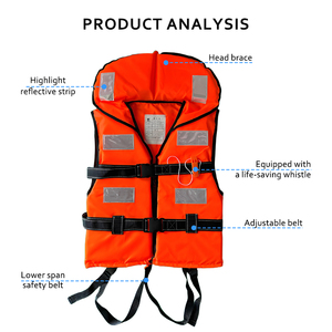 Équipement <span class=keywords><strong>Professionnel</strong></span> <span class=keywords><strong>de</strong></span> <span class=keywords><strong>Sauvetage</strong></span> Aquatique Personnalisable <span class=keywords><strong>Gilet</strong></span> <span class=keywords><strong>de</strong></span> <span class=keywords><strong>Sauvetage</strong></span> en Mousse Plusieurs Couleurs Veste <span class=keywords><strong>de</strong></span> Flottaison Haute Flottabilité - Product Image 3
