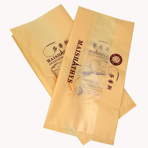 Wholesale Toast Bread Plastic Packaging Bag Sandwich Packing Bags Back Side Gusset Plastic Bag