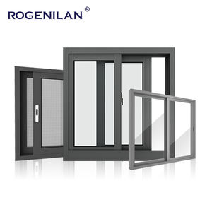 Fenêtres coulissantes en aluminium multi-voies modernes ROGENILAN, double vitrage trempé, avec moustiquaire - Product Image 6