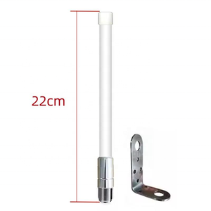 VHF 22cm Short Marine Antenna 156-163MHz Fishing Boat Omni Antenna Outdoor Fiberglass Antenna with Stainless Steel <b>Bracket</b> - Product Image 2