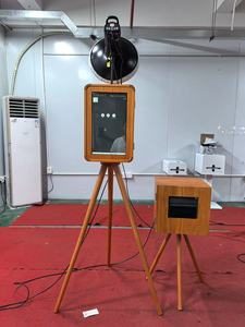 Photobooth 2025 Selfie Photomaton Portable Triangulaire Stand Réversible Style Photo Kiosque avec Imprimante et Flash Lumière - Product Image 5