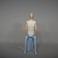 Mâle Mannequin Complet Du Corps Mâle Mannequin Assis Mannequin En Fiber De Verre