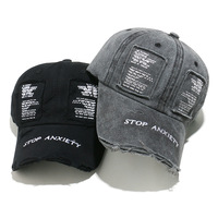 Gorras de Béisbol al por Mayor, Estilo Hip Hop, con Logotipo Personalizado, 6 Paneles, Estilo Americano, de Algodón Lavado, Deportivas, con Aspecto Desgastado