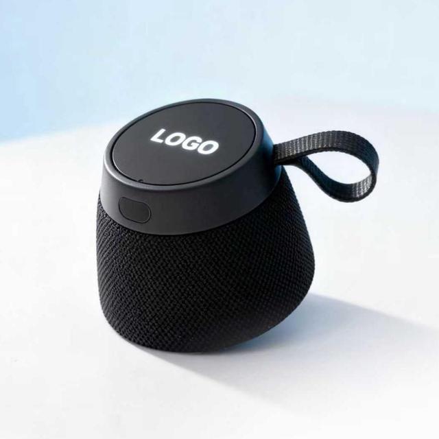 Portable BT Speaker 6.0, Mini Speaker,TWS Pairing, Wireless Speaker with Luminous Logo,Mobile Bracket for Home/Travel/Outdoor
