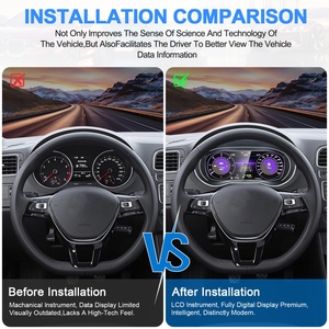 Navihua 12.3" LCD Dashboard <b>Car</b> Digital Cluster Auto <b>Speedometer</b> Linux System <b>for</b> Volkswagen VW Polo 2009-2016 - Product Image 2