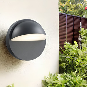 Lampe LED d'<span class=keywords><strong>extérieur</strong></span> moderne en aluminium moulé sous pression avec diffuseur en polycarbonate, lampes murales étanches pour le jardin - Product Image 3