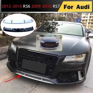 สปอยเลอร์กันชนหน้ารถยนต์ RS6 RS7 ปี 2009 ถึง 2018 ชุดแต่งกันชนล่าง ดิฟฟิวเซอร์ อะไหล่รถยนต์ - Product Image 1