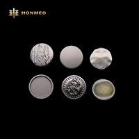 Boutons HONMEO pour vêtements, décoratifs, OEM ODM, en alliage de zinc, boutons personnalisés avec logo de marque, gros boutons à tige, boutons en métal à tige
