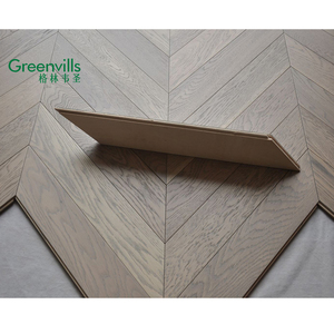 100% gỗ thực Chevron sồi thiết kế gỗ sàn xương cá gỗ sồi sàn gỗ trong bán nóng - Product Image 5