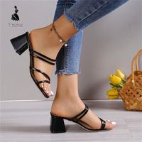 Sandales pour femmes de haute qualité au design tendance, élégantes et décontractées, chaussures d'été pour l'extérieur, logo personnalisé disponible