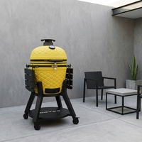 Barbecue Kamado Auplex 22 pouces, Kamado Premium, Nouveauté, Barbecue en céramique au charbon de bois pour cuisine extérieure