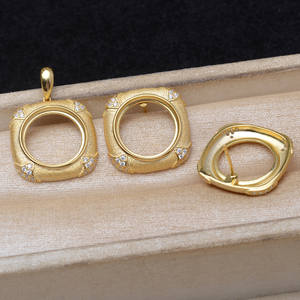 Base de Anillo de Plata S925 Cepillada para Incrustaciones de 16-16.2mm, Tipo Mabuto, Fornituras de Joyería JG6092 - Product Image 5