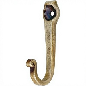 European Vintage Style Solid Brass Metal Finished Flower Design Handmade Wall <b>Hooks</b> Car Keys Clothes Hanging Hocks Uttar Pradesh - Product Image 1