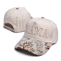 Casquettes de baseball personnalisées à 5 panneaux avec impression colorée, broderie spéciale sur la visière, style mode campagnard, casquettes de baseball incurvées