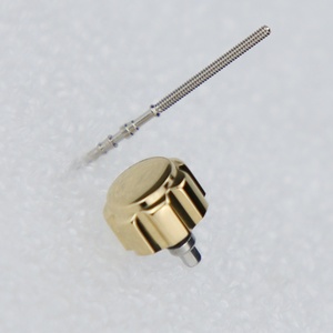 Couronne à visser robuste et volumineuse, étanche, en acier inoxydable 316L de 7,2 mm, sans logo, finition brossée brillante, modèle H&T 009, pour mouvements NH34 NH35 <span class=keywords><strong>NH36</strong></span> - Product Image 6