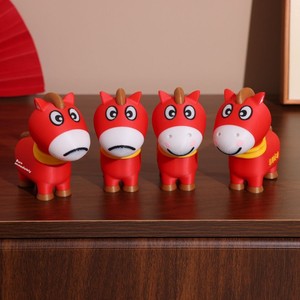 Mascota del Año del Caballo, Figura de Caballo Sonriente Llorando, Impresa en 3D con PLA Suave, Peluche de Alta Calidad, para Mayores de 14 Años - Product Image 1