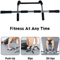 Barre horizontale robuste pour portillon, idéale pour les exercices de fitness en intérieur, tractions et dips