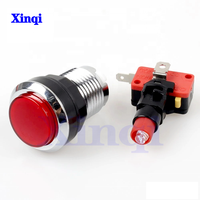 Prix de gros d'usine Style américain chromage 5V/12V 33mm trou boutons poussoirs illuminés fournisseur d'arcade