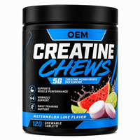 Créatine à croquer en format comprimé pratique pour les marques de produits d'entraînement sportif, formule végétalienne, marque privée, OEM, ODM, approvisionnement en gros