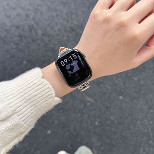Bonitas correas de reloj de cuero con lazo para <span class=keywords><strong>Apple</strong></span> Watch, correa para <span class=keywords><strong>IWatch</strong></span> Series 10, pulsera de muñeca, reloj inteligente 38 40 42 44 45 49 mm - Product Image 4