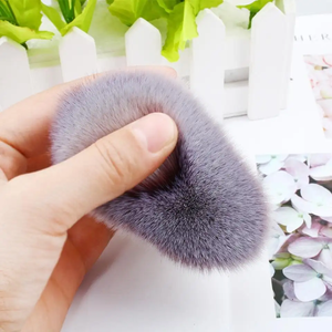 Pinceau rectangulaire autobronzant mélangé avec logo personnalisé pour <span class=keywords><strong>le</strong></span> maquillage du visage Brosse Kabuki pour <span class=keywords><strong>le</strong></span> corps avec fond de teint en or rose - Product Image 4