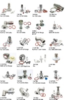 Adaptateur Connecteur Coaxial RF à Angle Droit 90 Degrés (RA) pour Câble 1-2, EIA IF45, EIA 7/8, pour Câble 1-2, Conforme RoHS