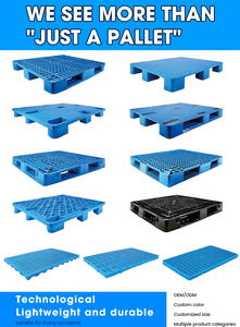 9 Feet Flat <strong>Plastic</strong> <strong>Pallet</strong> 600*400*115mm Durable Heavy Duty Square Single Faced Storage Cheap Large <strong>Pallets</strong> - Product Image 6