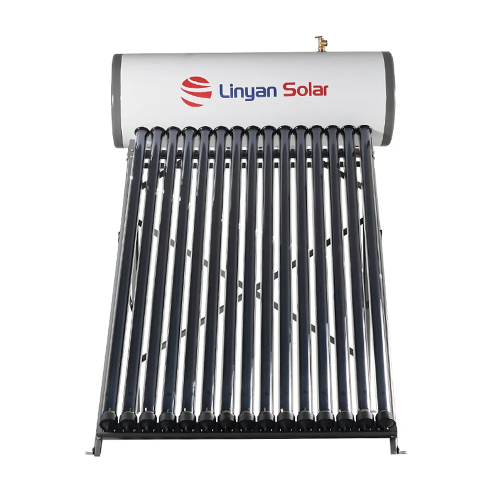 LINYAN Customize Calentador de Água Solar Hot Water Heater System Stainless Steel Integrated Pressure Caliler Solar Water Heater