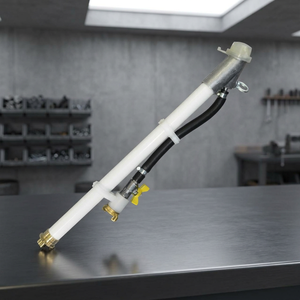 Pistola pulverizadora de yeso compacta con aguja de limpieza y almacenamiento en el mango para cemento - Product Image 3
