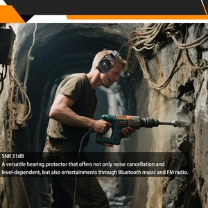 Auriculares Inalámbricos para Conferencias 5.0, Auriculares de Negocios con Micrófono, Cancelación de Ruido Ambiental, <span class=keywords><strong>Cascos</strong></span> de Plástico para - Product Image 5