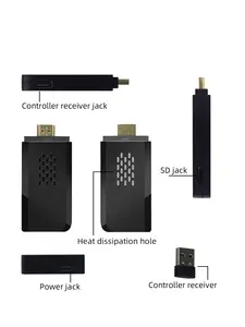 Date 3D Rocker 4K USB Bâton Dongle M8 Sans Fil Lecteur Construit-dans 32G 10000 Jeux HD PS Jeu Station M8 Plus Vidéo Jeu Console