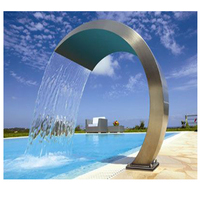 Rideau d'eau lumineux pour piscine SWINDON SW-03 Blade Spa Waterfall Cobra avec éclairage LED IP68