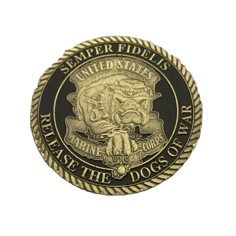 New Semper Fidelis Release the Dogs of War <span class=keywords><strong>USMC</strong></span> Devil Dogs Challenge Coin