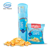 Rouleau de film d'emballage alimentaire imprimé sur mesure pour chips, biscuits, noix, rouleau laminé en aluminium