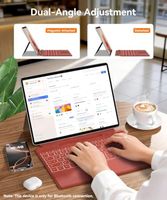 Clavier ergonomique sans fil OEM ODM Pro Type Cover pour tablette 13 pouces, clavier Bluetooth magnétique ultra-plat portable avec 7 couleurs