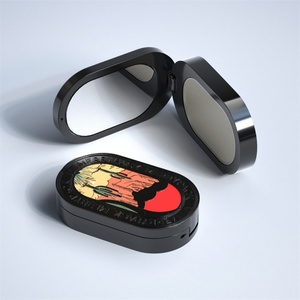 Magnetic Refillable Metal Sliding Box Solid Perfume Balm Can Tray Container Balm Container - Product Image 2