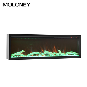 Quemador eléctrico de pared con cristal decorativo, <span class=keywords><strong>chimenea</strong></span> eléctrica de pie con efecto de llama real - Product Image 5