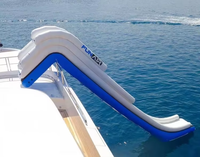 Tissu en bâche PVC durable Mingrui blanc et bleu pour toboggan aquatique gonflable, piscine océanique, capacité 500 kg >10