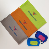 Serviette de sport en microfibre à séchage rapide, logo personnalisé imprimé, 400 g/m², nylon polyester, pour la maison, la plage, le yoga en extérieur, style uni