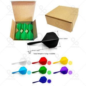 ชุดลูกดอกครอสบอร์เดอร์แบบพกพา 6 ชิ้น บรรจุในกล่องพลาสติก ปรับแต่งได้ รุ่น <span class=keywords><strong>LT02</strong></span> ไม่แตกหักง่าย - Product Image 5