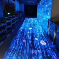 Service personnalisé, jeu interactif de projection, projecteur de sol AR, système d'hologramme 3D, résolution 4K, Wi-Fi intégré