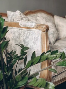 أريكة كبيرة من قماش غرفة المعيشة على الطراز الريفي في الولايات المتحدة ، خشب البلوط الفرنسي المصمت بالكامل ، ثلاث شقق صغيرة - Product Image 3