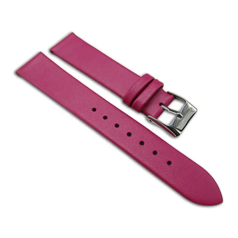 Ladies Fuchsia pink Italian leather strap for ladies watch