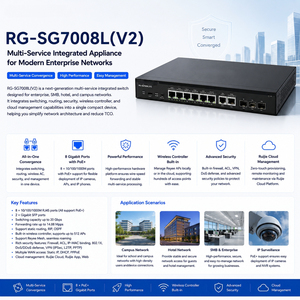 Commutateur intégré multi-services RUI Jie RG-SG7008L(V2) avec PoE+, Commutateur d'agrégation d'entreprise de couche 3 - Product Image 2