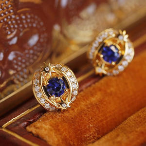 Orecchini E3317 in Oro con Diamanti, Taglio Brillante Rotondo, Colore D, Diamanti Naturali, Classici per Uso Quotidiano Femminile - Product Image 4