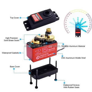25KG 6V <span class=keywords><strong>DS3225MG</strong></span> Digital Metal Gear <span class=keywords><strong>Servo</strong></span> 180/270 grados doble eje impermeable alto par para RC coche Baja Robot Drone partes - Product Image 3