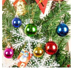 Круглые Рождественские елочные шары с гальваническим покрытием, 6 шт., Размеры 3/4/5/6/7/8 см, для вечеринок - Product Image 5