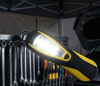 Lampe de travail portable magnétique COB 3W LED, alimentée par piles AA, en ABS, étanche IP65, lumineuse, 4100K blanc neutre, 190LM, 4 heures d'autonomie